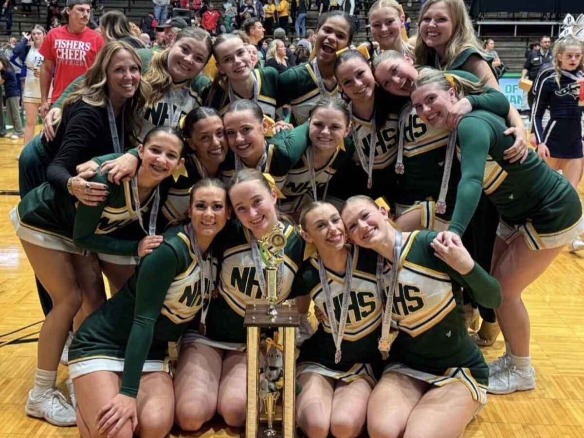 Centerville, Northeastern cheer squads 3rd in state