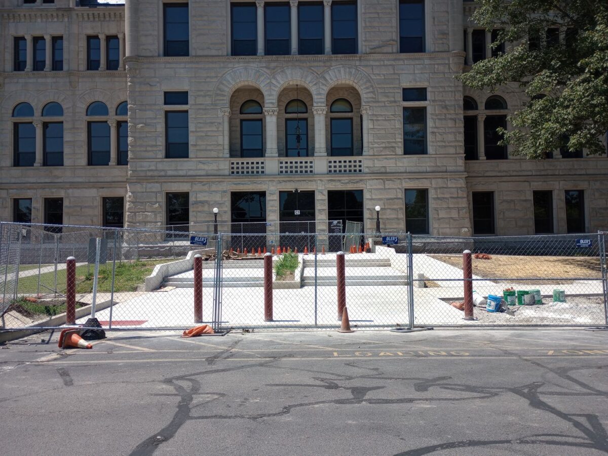 County to revisit courthouse bollard work, elevator bids