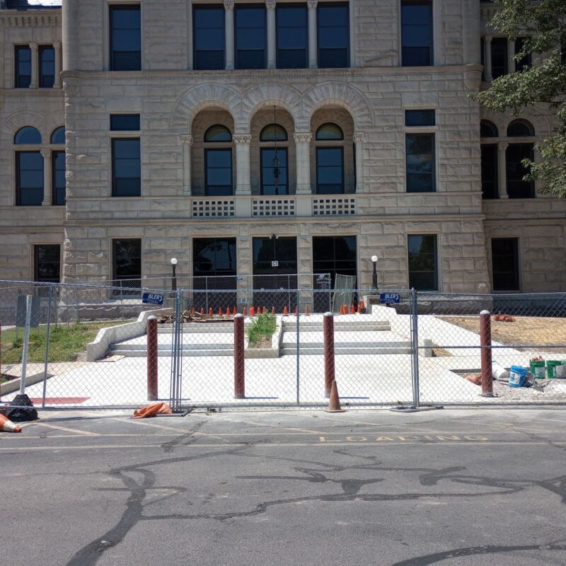 County to revisit courthouse bollard work, elevator bids
