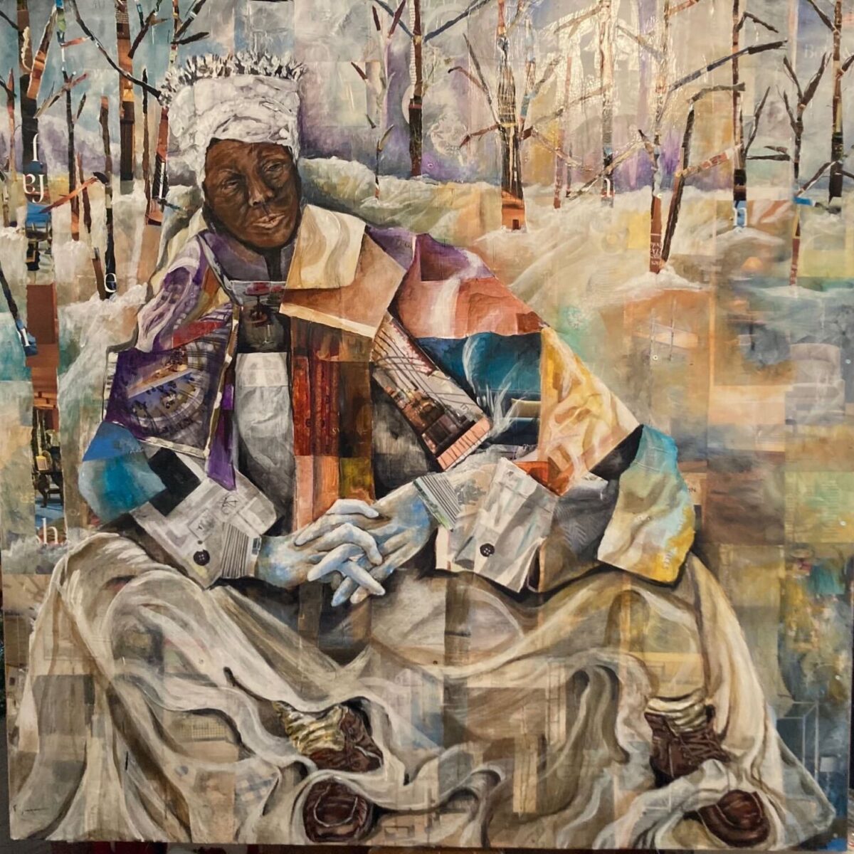 Artist owns her moment