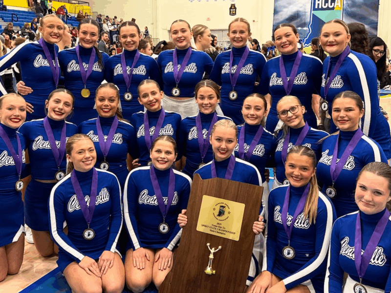 Bulldog cheer squad repeats as 2A state champ
