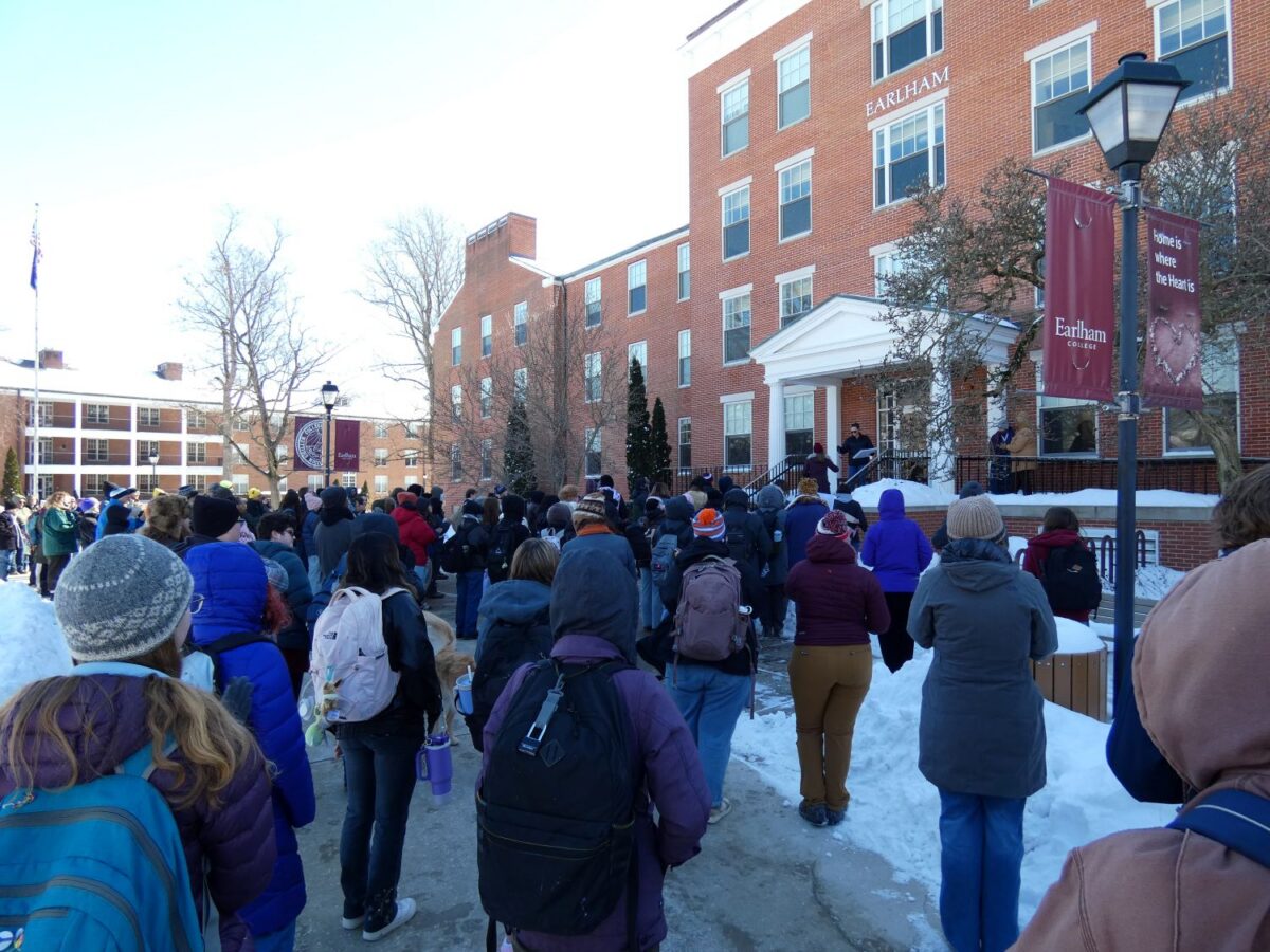 Campus walkout focuses on ICE, right to protest