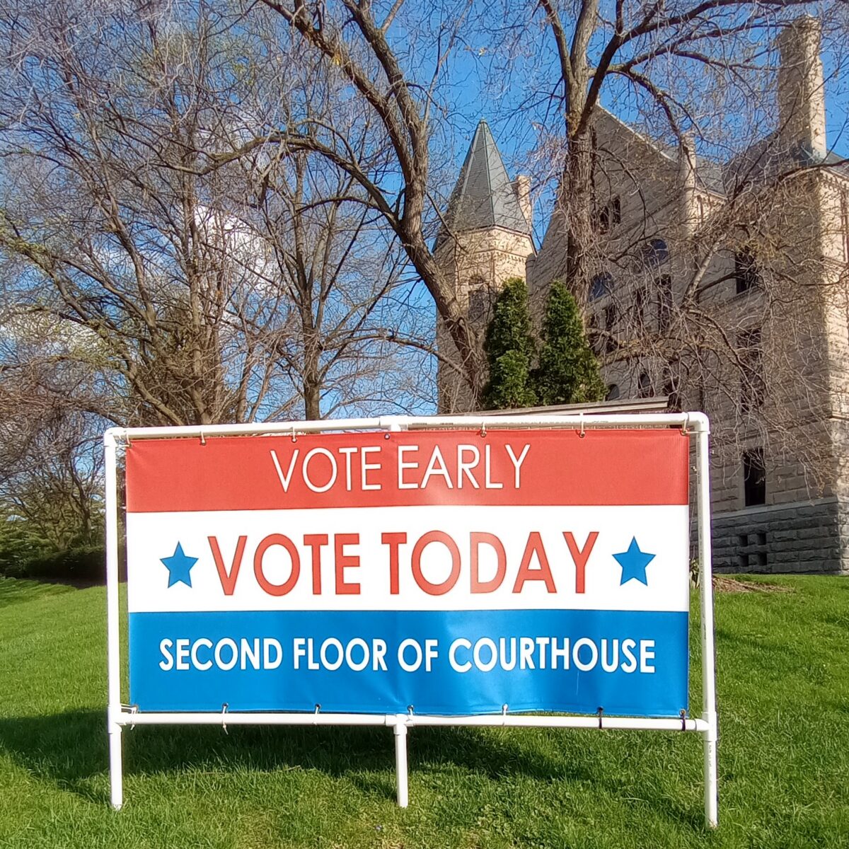 Election turnout initially slow