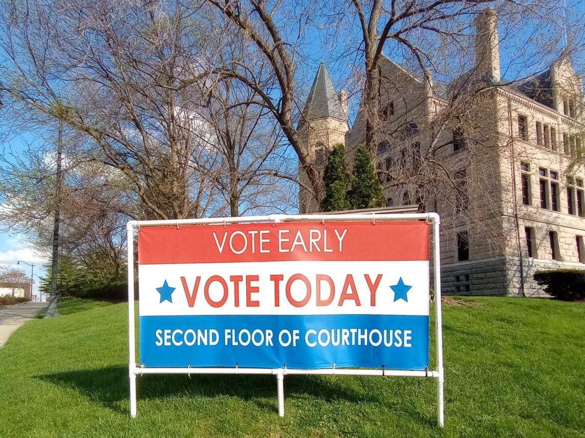 Election turnout initially slow