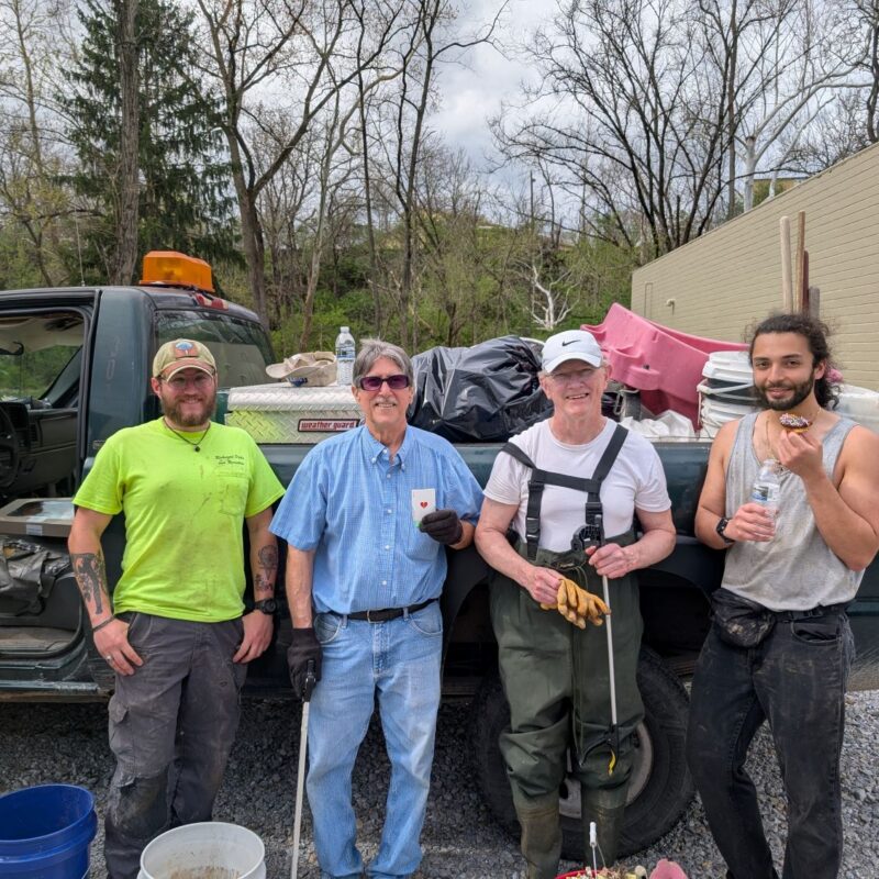 Volunteers clear 360 pounds of trash from city park