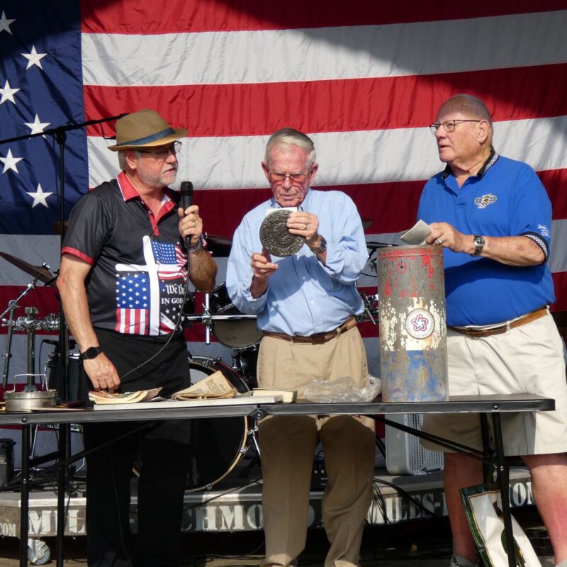 Bicentennial time capsule opened at Freedom Jam