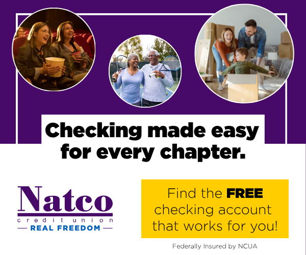Natco Credit Union: Checking made easy for every chapter