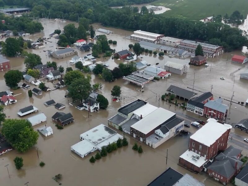 Community, building owners dig out