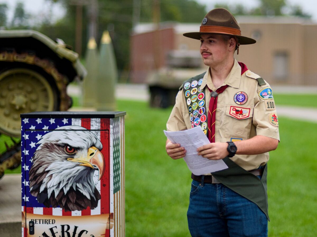 Eagle scout’s project honors nation, flag
