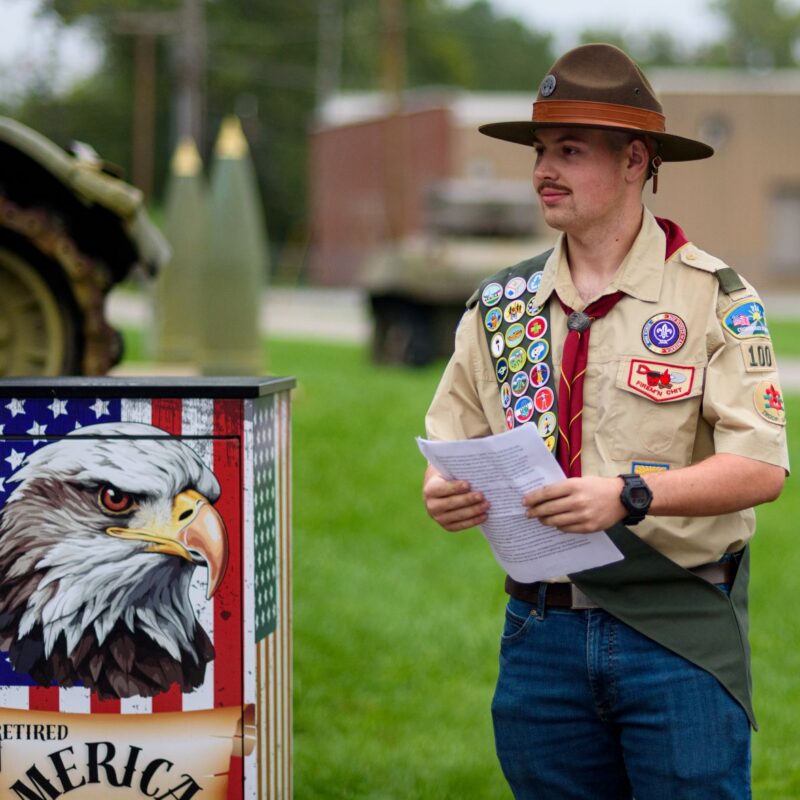 Eagle scout’s project honors nation, flag